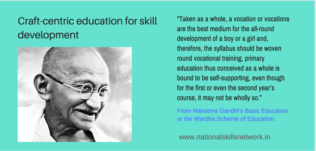 Mahatma Gandhi On Craft centric Education And Skill Development 