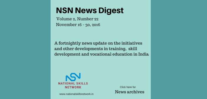 Skill Development News Digest - 011216