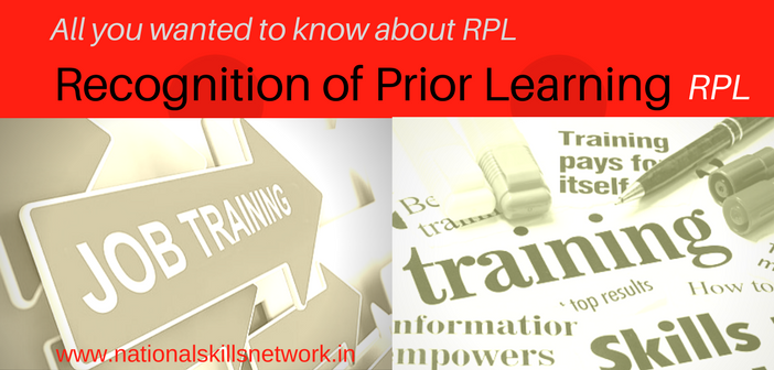 Recognition of Prior Learning RPL