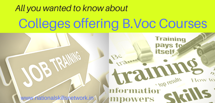 B.Voc courses and colleges