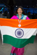 Shweta Ratanpura represented Maharashtra and won the Bronze medal in Graphic Designing