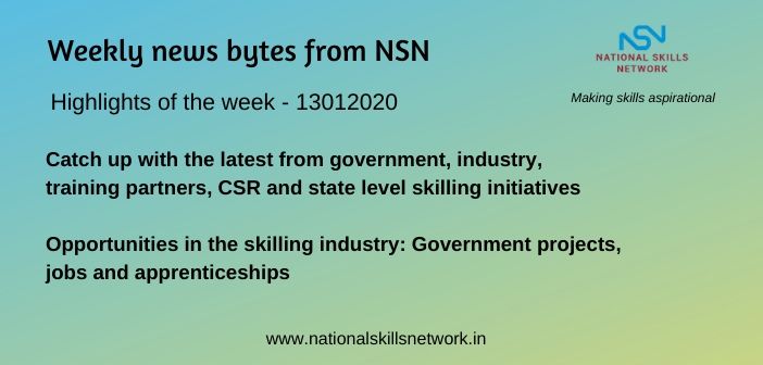 News Bytes on Skill Development and Vocational Training – 13012020