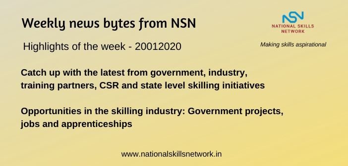 News Bytes on Skill Development and Vocational Training – 20012020