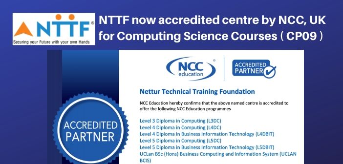 NTTF is now accredited