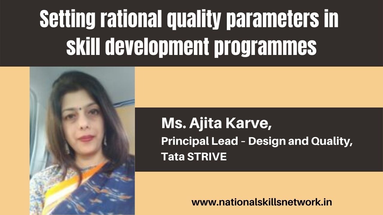 Setting rational quality parameters in skill development programmes