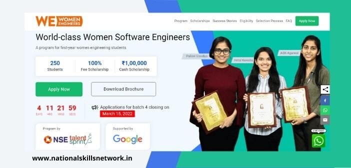 Women Engineers (WE) program by TalentSprint and Google- Fourth cohort registrations are now open!