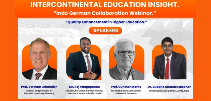 Intercontinental Education Insight – Indo German Collaboration Webinar – A Report