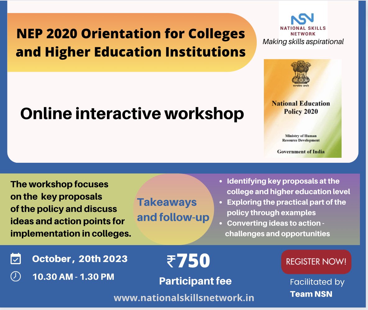 NEP 2020 orientation workshop for colleges