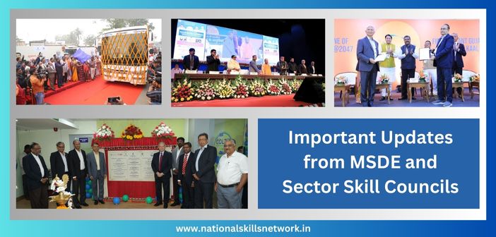 Important Updates from MSDE and Sector Skill Councils